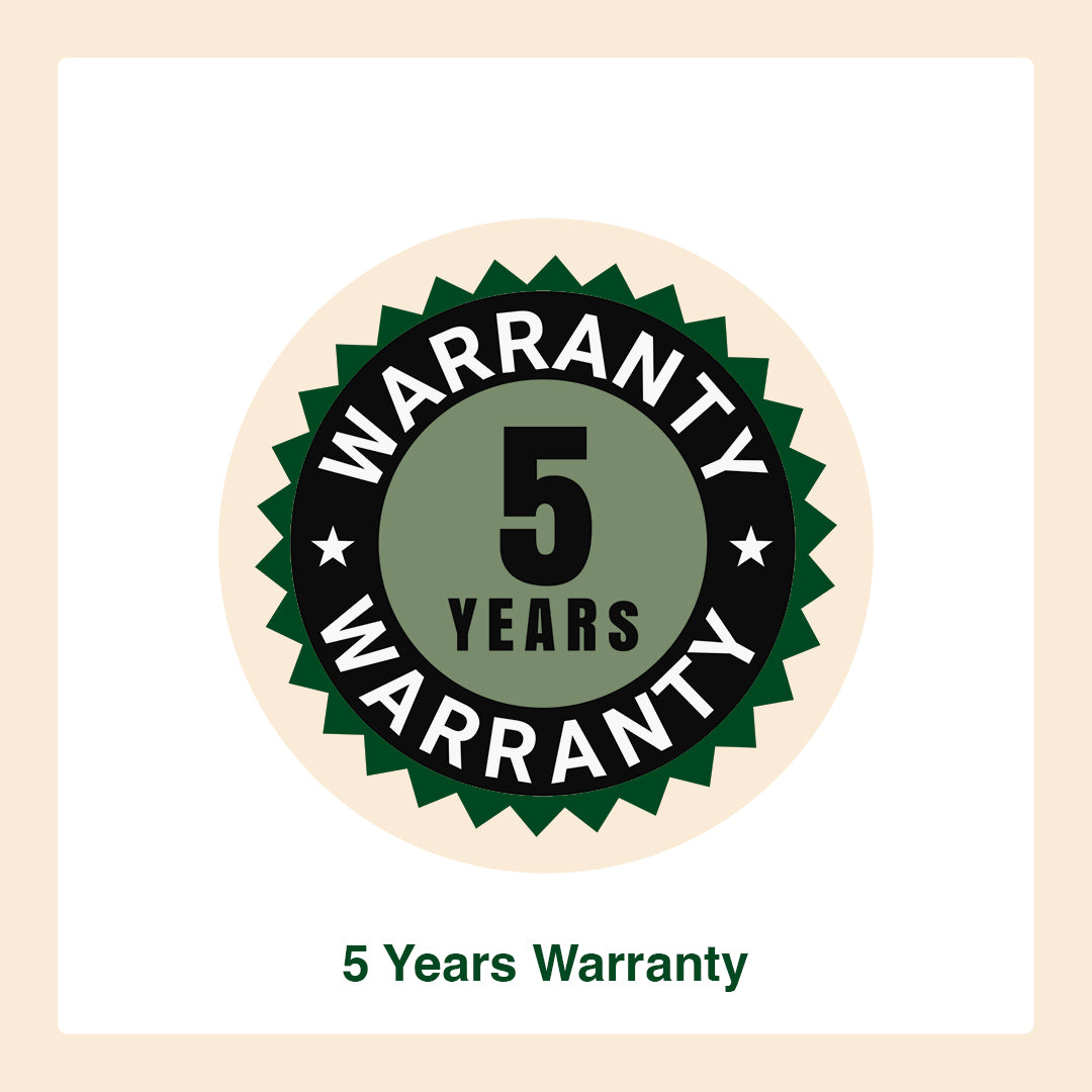 5 Years Warranty